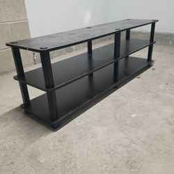 Black 3-Tier TV Stand / Media Console - Low Profile