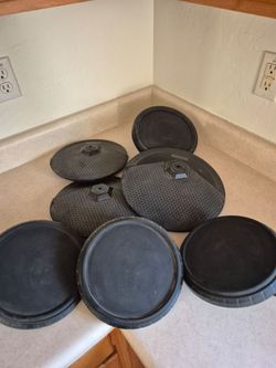 Simmons Snare + 3 Toms + 3 Cymbals Electronic Drum Kit Parts Lot (Trades Okay)