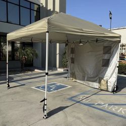 New In Box 10x10 Feet EZ Pop up Portable Canopy Gazebo Waterproof Beach Tent Sun Shade  With Wall Sandbags