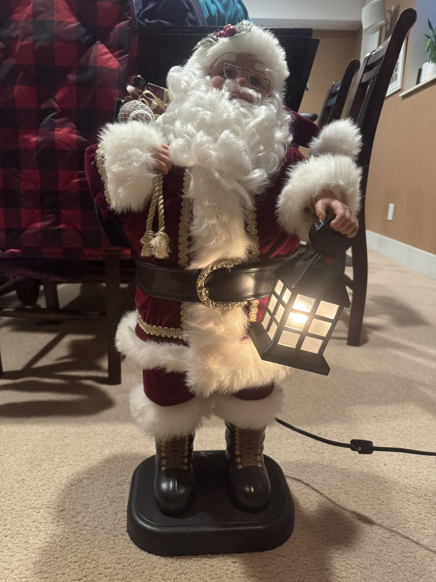Vintage 30” Animated Santa