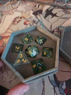 Real Gemstone Dice Set