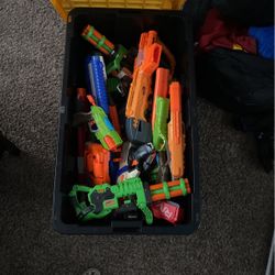 Box of Nerf Guns