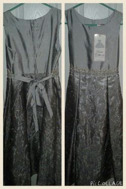 Gray long dress
