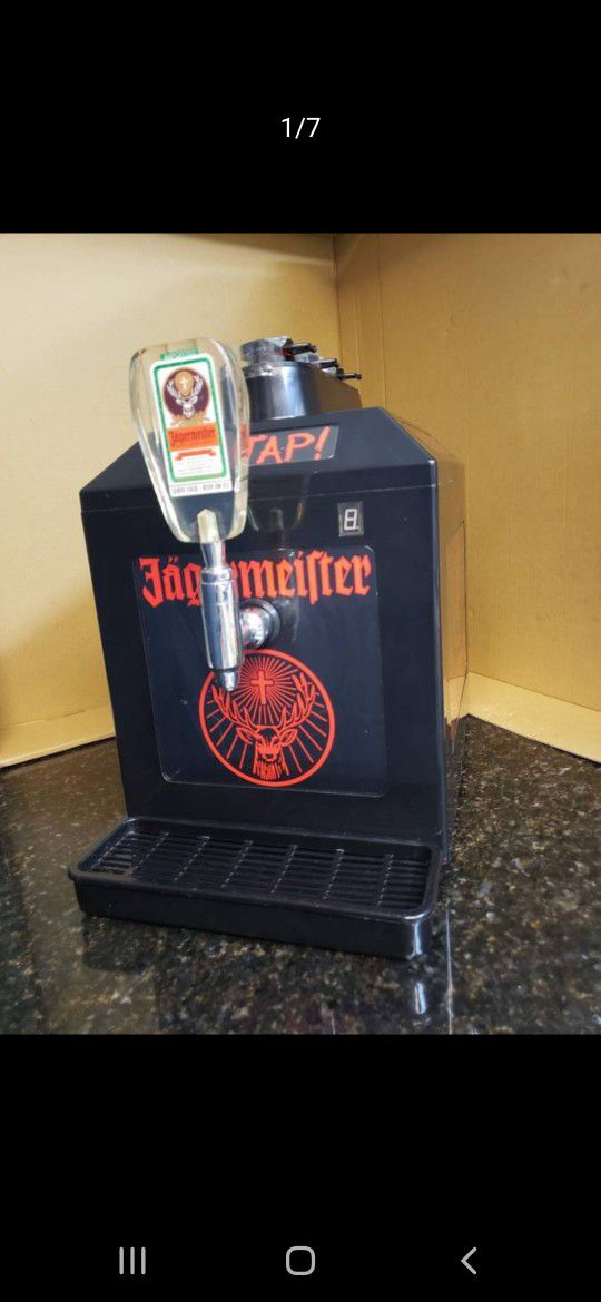Jagermeister Tap Machine Model J99. Three Bottle Shot Dispenser Chiller
