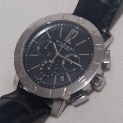 Men's Original Bvlgari Bulgari Chronograph Watch BB42SLCH
