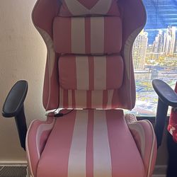 Pink Gaming Chair(Like New)