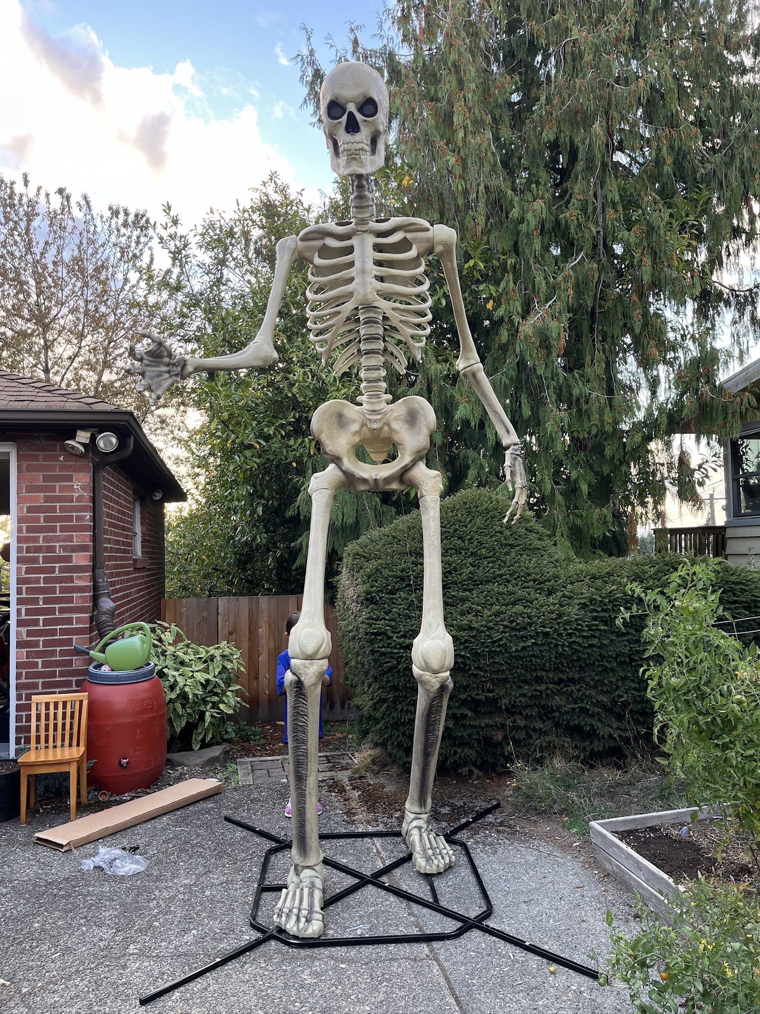 12 Ft Skeleton With LED Eyes