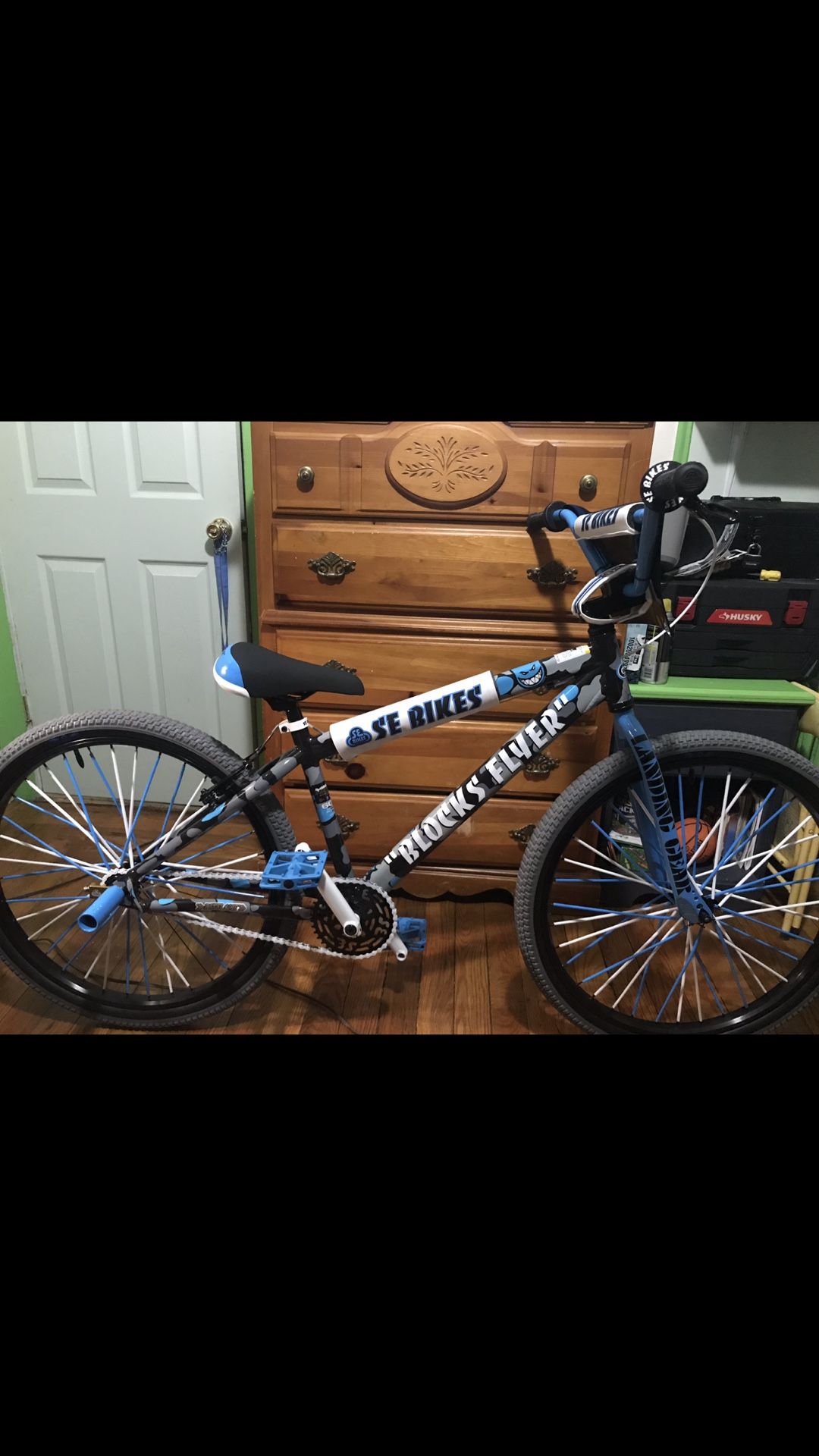 2019 SE Bikes Blocks flyer blue camo