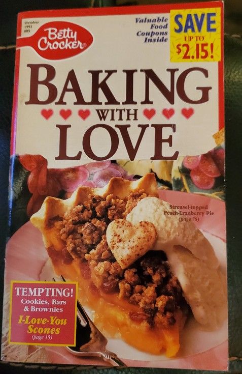 1993 Betty Crocker Cookbook #85 Baking With Love Recipe Booklet Dessert Vintage