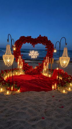 ✨ Romantic Beach Picnics & Proposal Decorations
