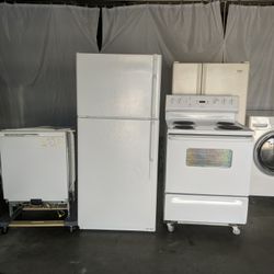 Hotpoint Stove+Dishwasher+Refrigerator