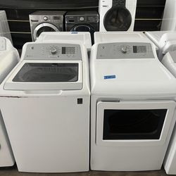 Ge Washer&dryer Large Capacity 60 day warranty/ Located at:📍5415 Carmack Rd Tampa Fl 33610📍