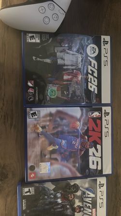 PS5 Game Bundle – FC26, NBA 2K26, Avengers