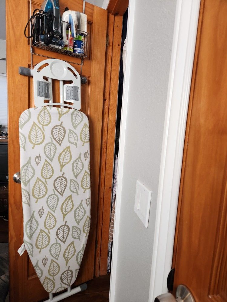Polder Deluxe Ironing Board And Holder + Over The Door Holder