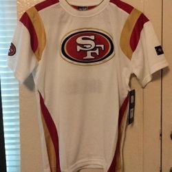 ♥️💛 Brand New NFL 49ers  Kids White Jersey With Logo On The front & Back Size 7,8,10/12,14/16 $27 Each