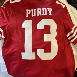 BROCK PURDY F.U.S.E ON FIELD 49ERS JERSEY MVP