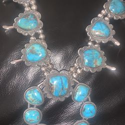 Vintage Squash Blossom Necklace 