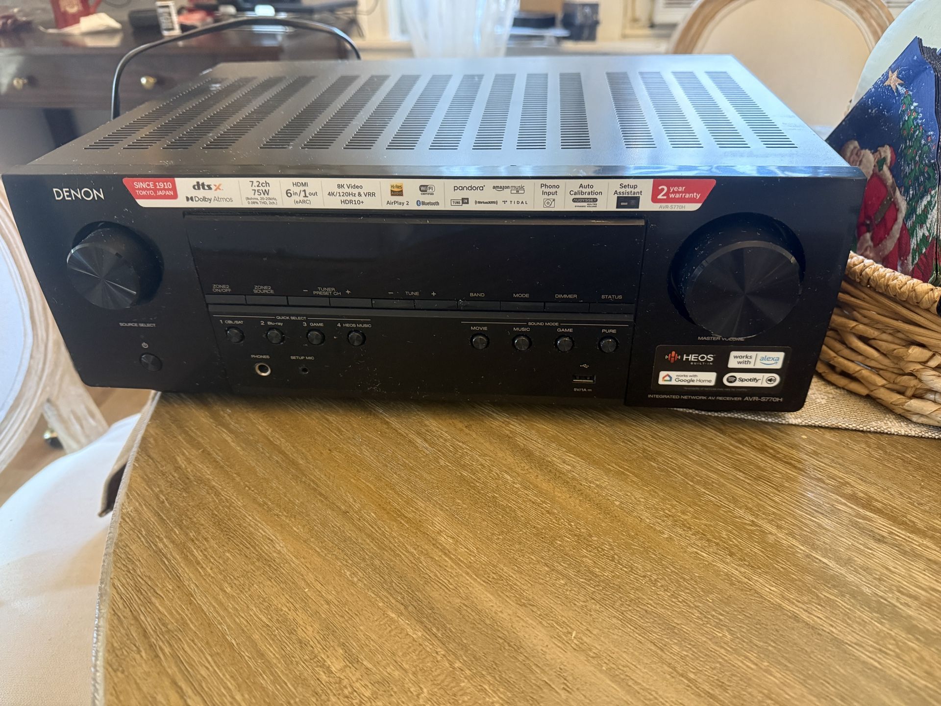 Denon AVR-S770H AV Receiver