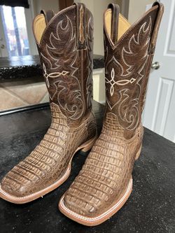 Cody James Brown Caiman Boots Size 8.5D Men