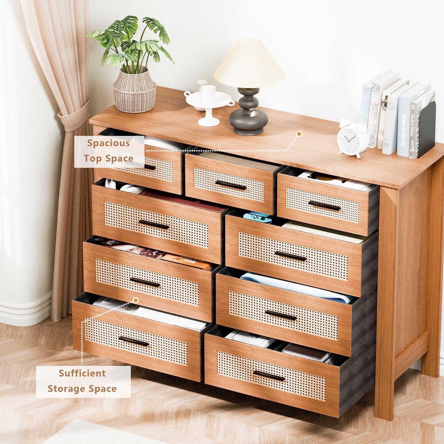 New! Fabric Drawer Storage Dresser