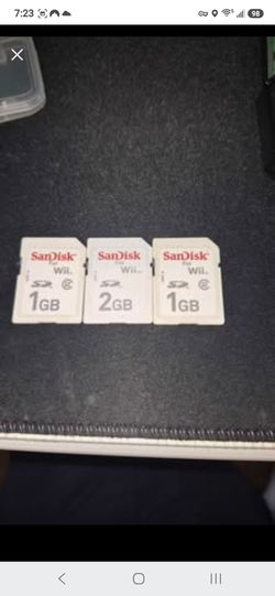 Nintendo wii memory cards