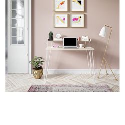 Desk Color Natural And White 