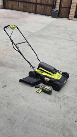 Ryobi 40v 18" 2-in-1 Cordless Battery Walk Behind Push Lawn Mower