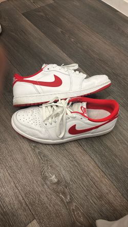 Jordan 1 Low Og White And Red Size 11