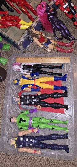 Lot of Marvel & DC Action Figures