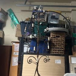 Antique Standing Lamp Wrought Iron Gothic Looking