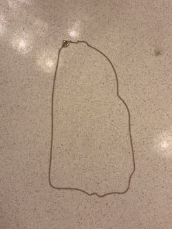 Gold Thin Chain Necklace
