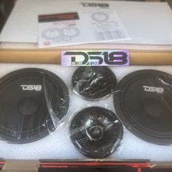 DS18 PRO-GM6.4PK BRAND NEW 6.5” MIDRANGE AND BULLET TWEETER PACKAGE