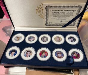 Elvis Presley Special 25th Anniversary Edition Colorized State Quarters Set