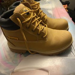 STEEL TOE BOOTS, MENS SIZE 7 (NEW)