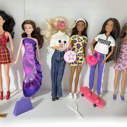 Disney barbie princes lot  6 pieces 