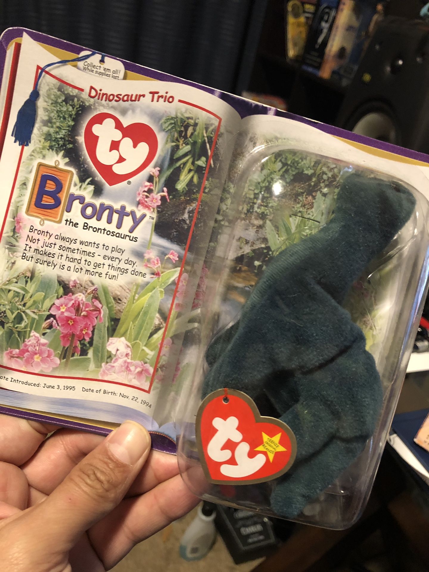 Bronty Beanie Babies Rare piece! Perfect bubble! Great condition