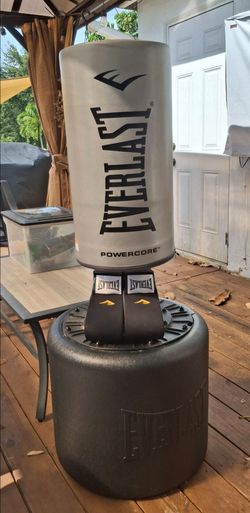Everlast PowerCore Freestanding Heavy Bag with Gloves