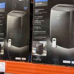 LG 8000BTU (DOE) 115-Volt Portable Air Conditioner LP0821GSSM Cools 350 Sq. Ft. with Dehumidifier Function, Wi-Fi Enabled