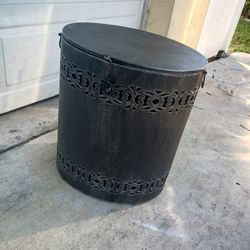 Ex Larg Metal Charcoal Color Lundry Etc Bin W Top 20 Firm