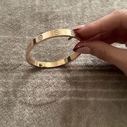 Rose gold love me bracelet