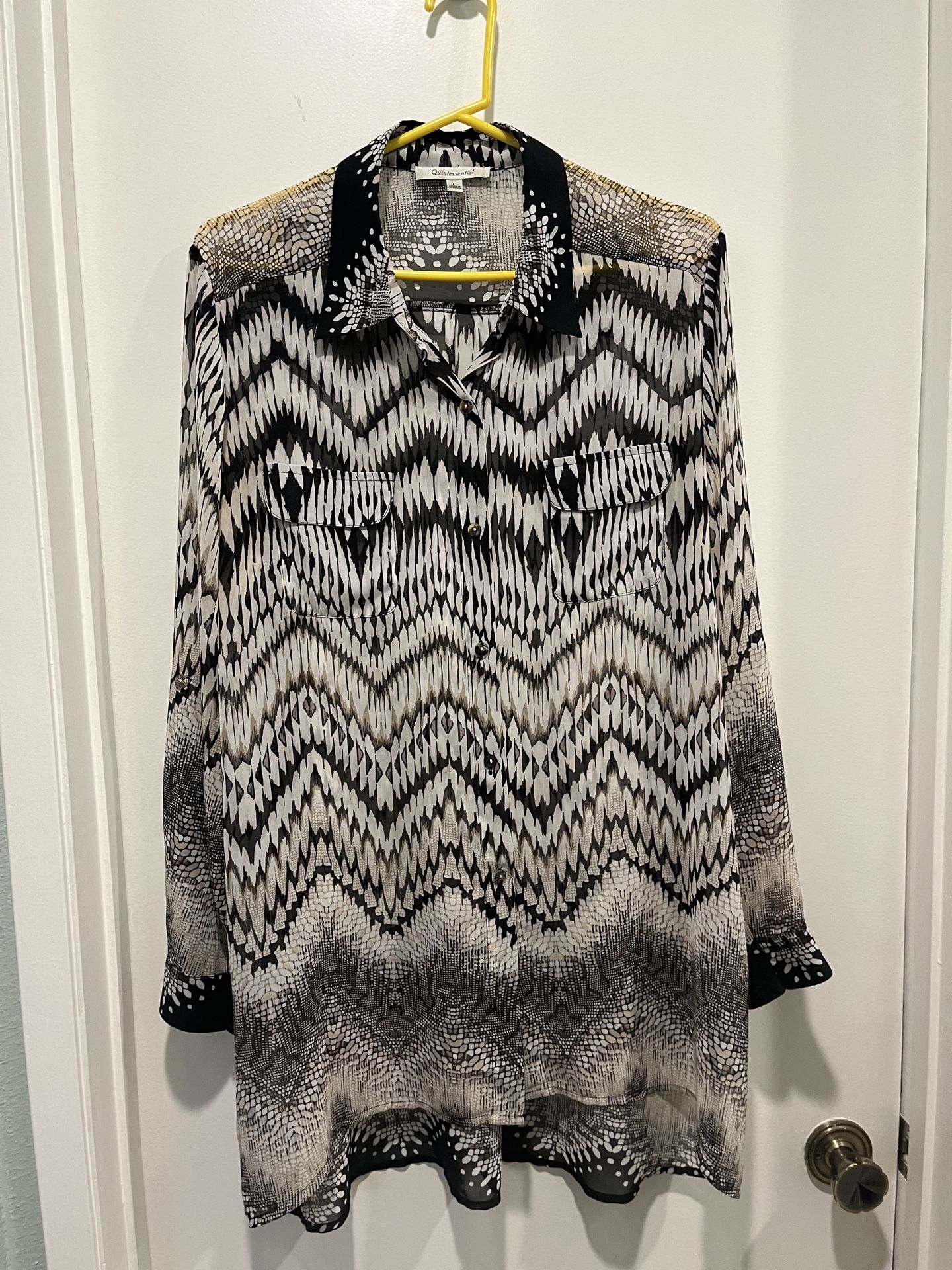 Beautiful soft light blouse. By Quintessential