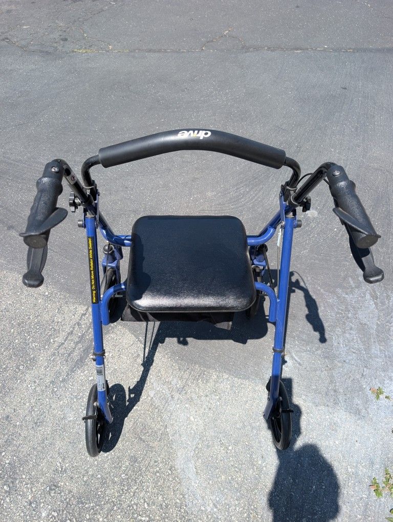 4 Wheel Rollator Walker, Like New.