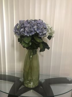 Artificial flowers with vase