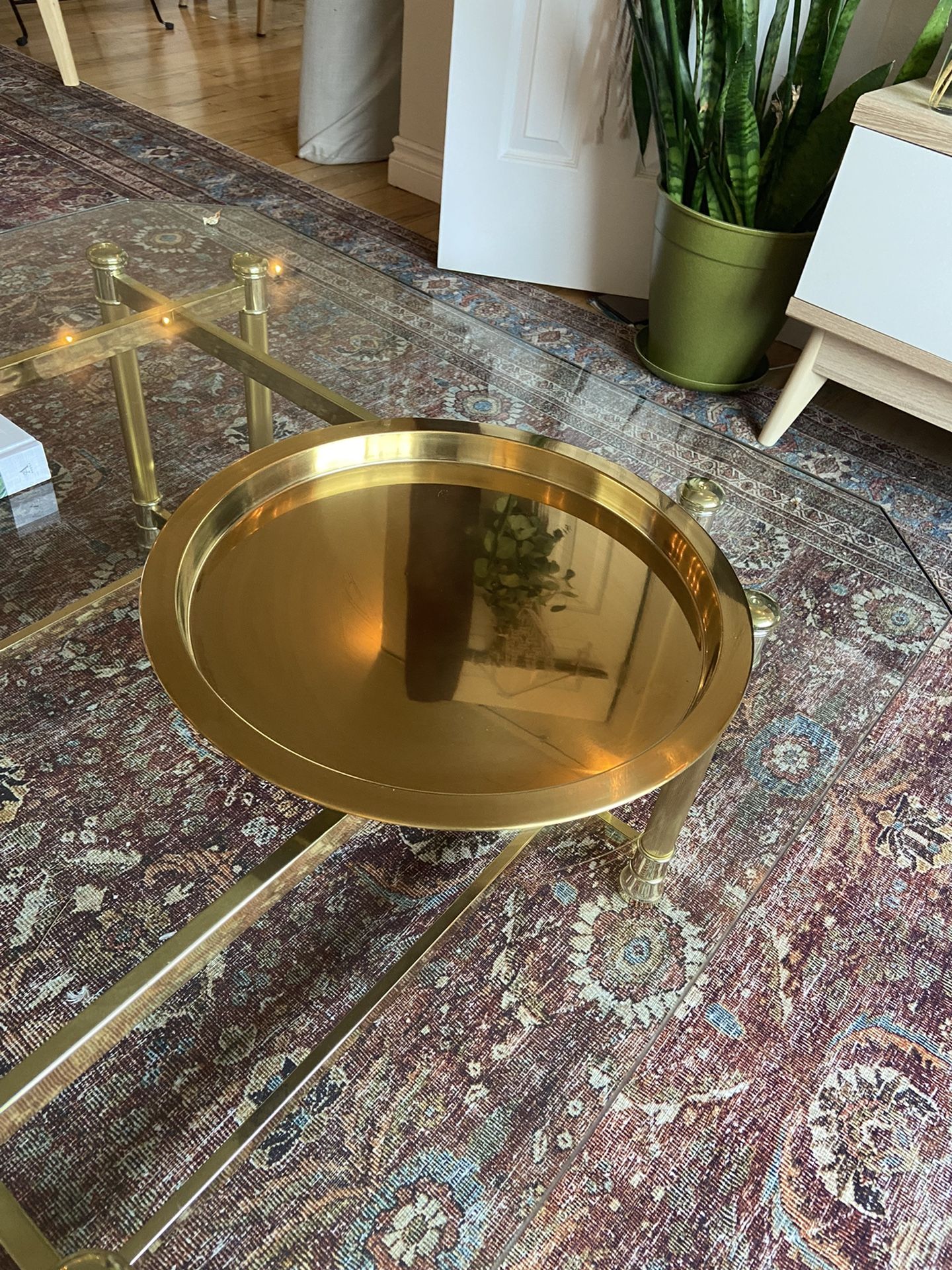 Brass Serving Tray Ikea Glattis