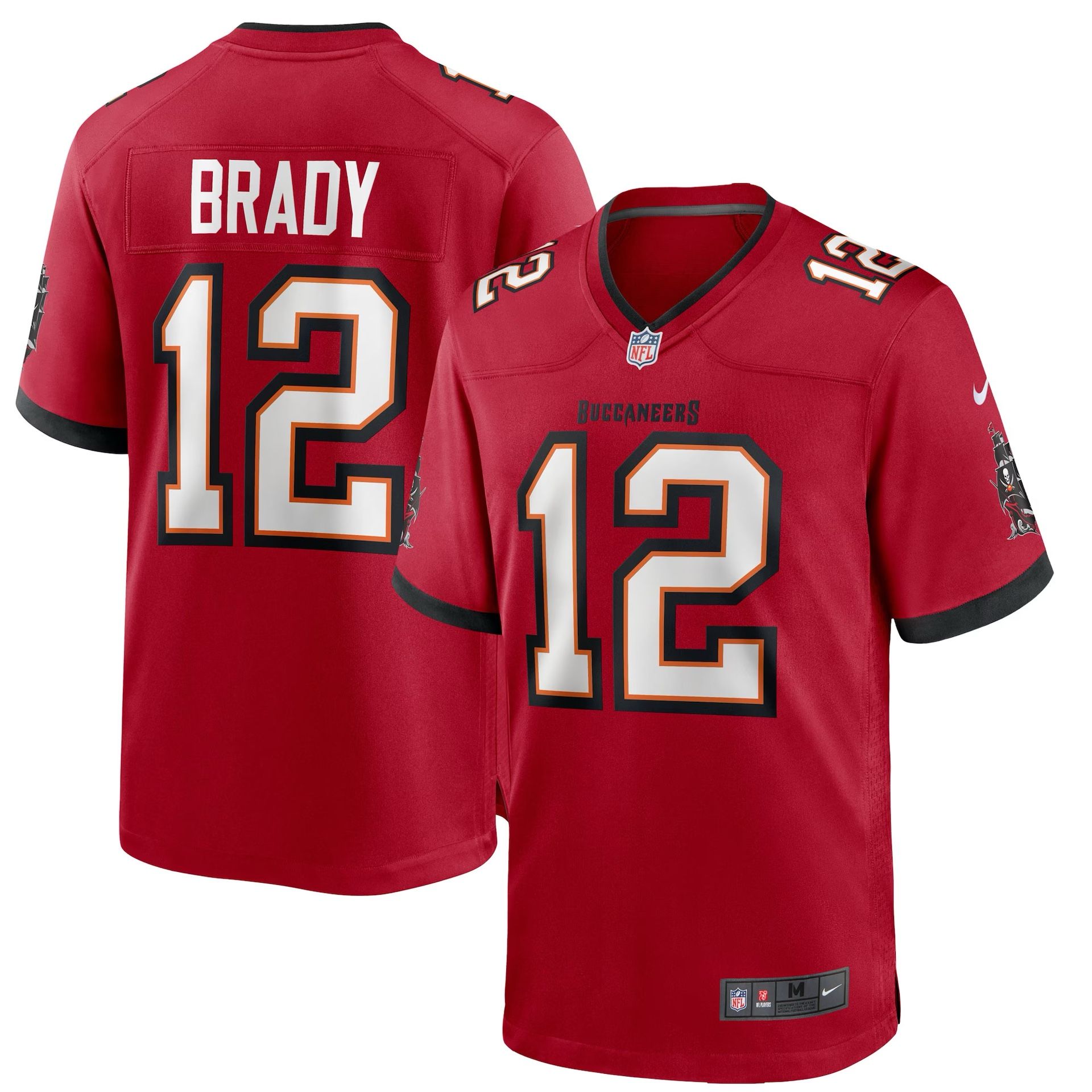 Men’s Nike Tom Brady #12 Tampa Bay Buccaneers Jersey Size Large