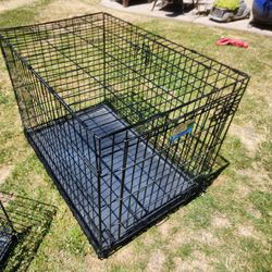Large Dog Kennel, folds down when not needed 