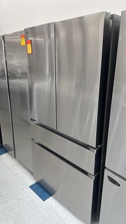 30 cu. ft. SMART Standard Depth MAX French Door Refrigerator with Internal Water Dispenser in Print Proof Stainless Steel