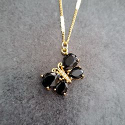 Bela Brand Gold Butterfly Pendant Necklace