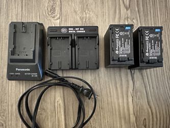 2 Powerextra Replacement Batteries for Panasonic VW-VBD58 VW-VBD78 and 2 Chargers, 7800mAh Rechargeable Battery for Panasonic