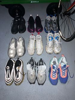 Work sneaker lot Nike Zeezys Salomon New Balance